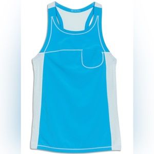 Lululemon blue, and mint with stripe racerback tank top. 💙🍋